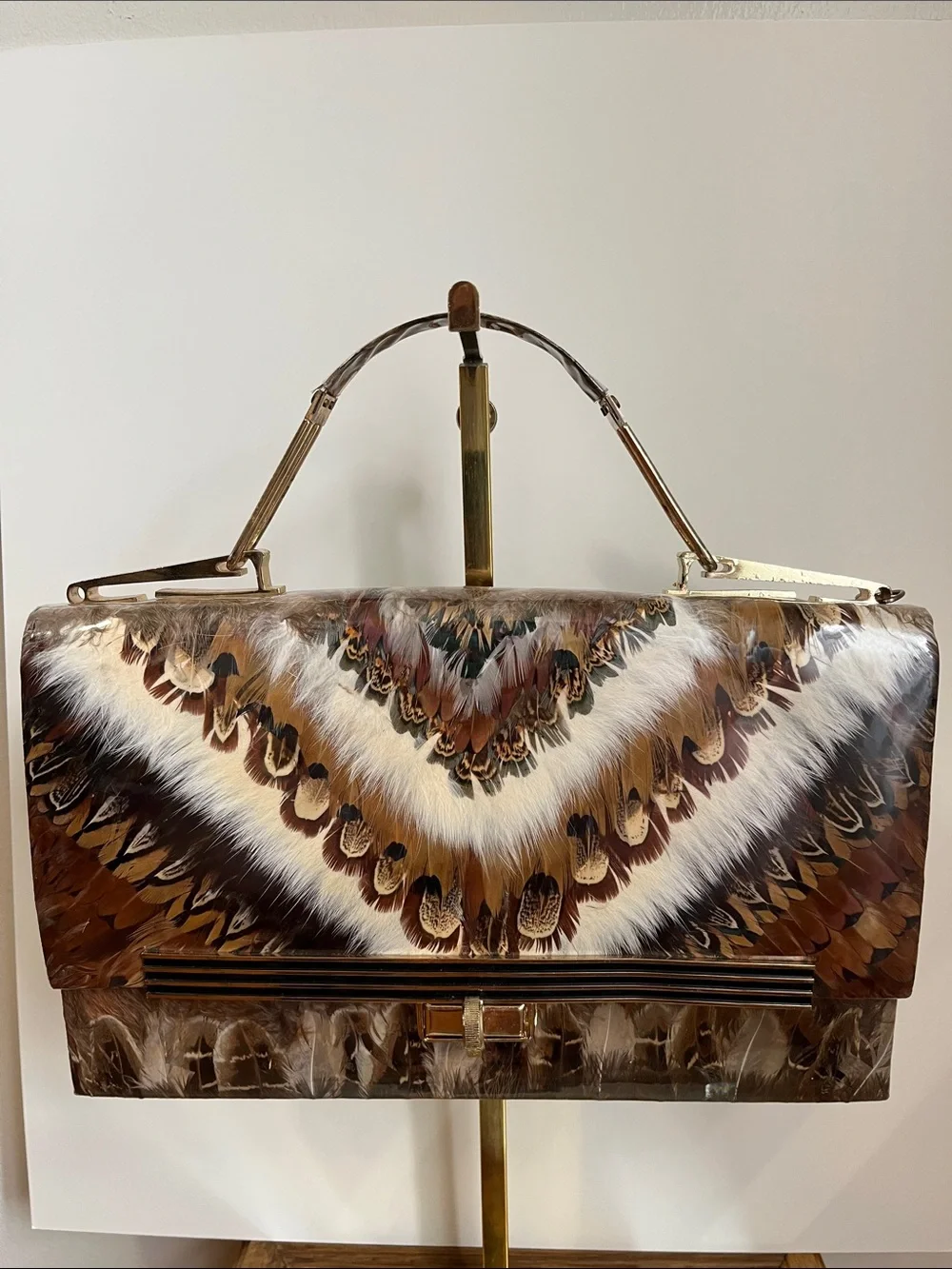 Vintage 1960’s Feather Handbag